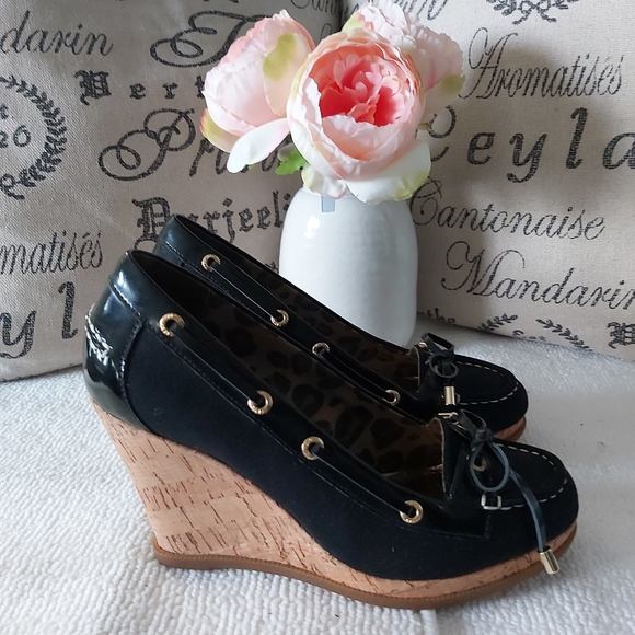 Sperry Topsider wedge heels pumps black - Picture 2 of 14